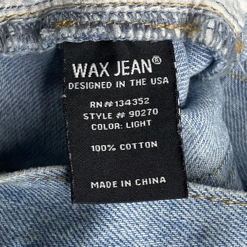 Wax Jean Light Blue Wash 1980s Mom Jeans Small
